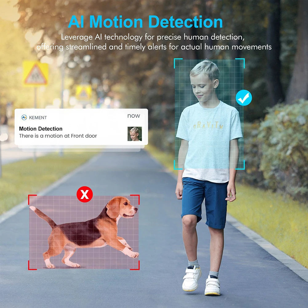 Solar WiFi Camera 5MP Full-HD Outdoor with AI Detection