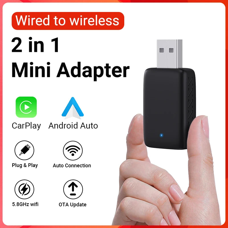 Neuer 2in1 Kabel zu Wireless CarPlay Adapter