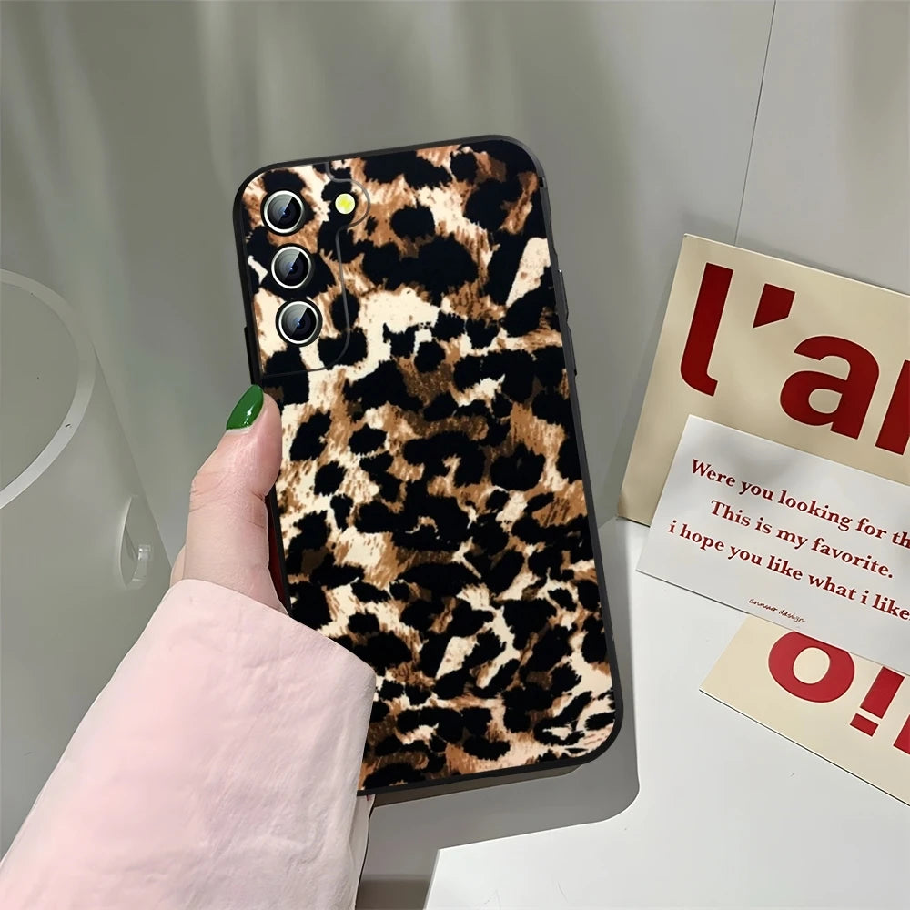 Abstrakte Tiger Mädchen Hülle für Samsung Galaxy