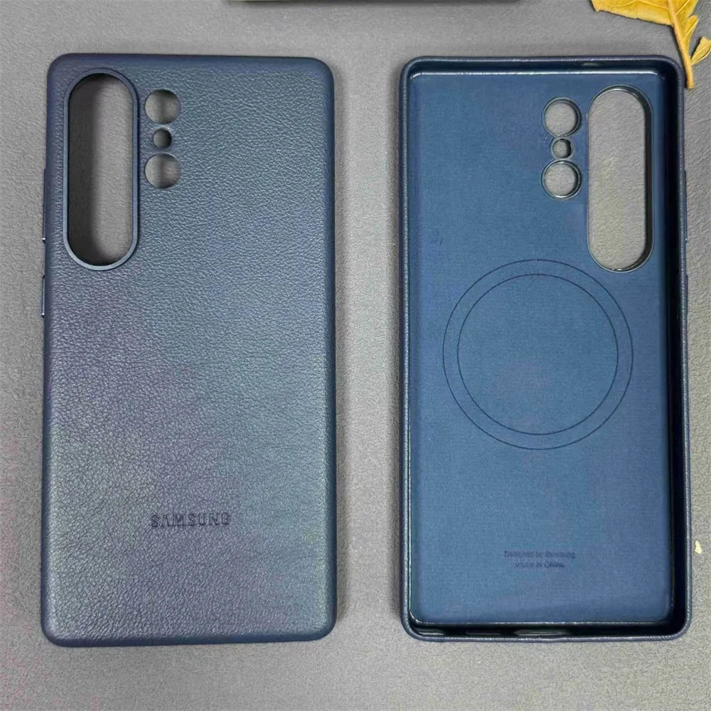 Lederhülle für Samsung S25 Ultra Magnetisch Qi