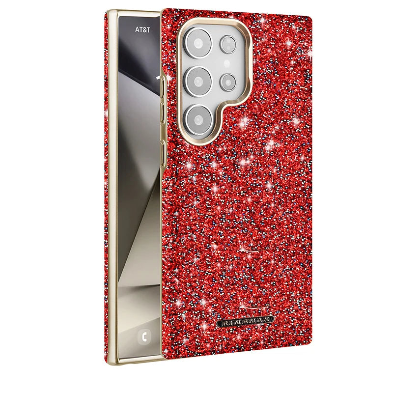 Luxus Glitzer Magnet Hülle für Samsung S25 Ultra