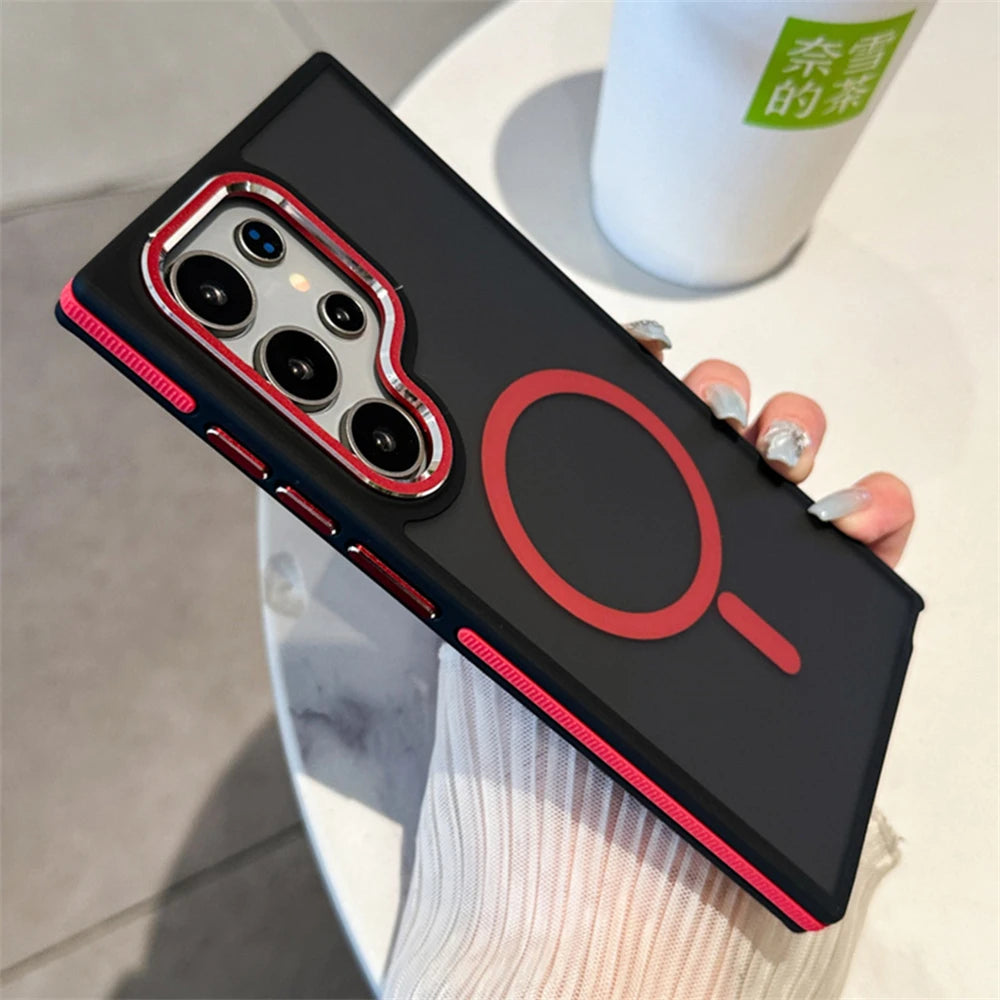 Luxus Magnetische Hülle für Samsung Galaxy