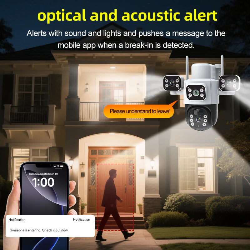 12MP Solar WiFi Surveillance Camera with PTZ &amp; 6K