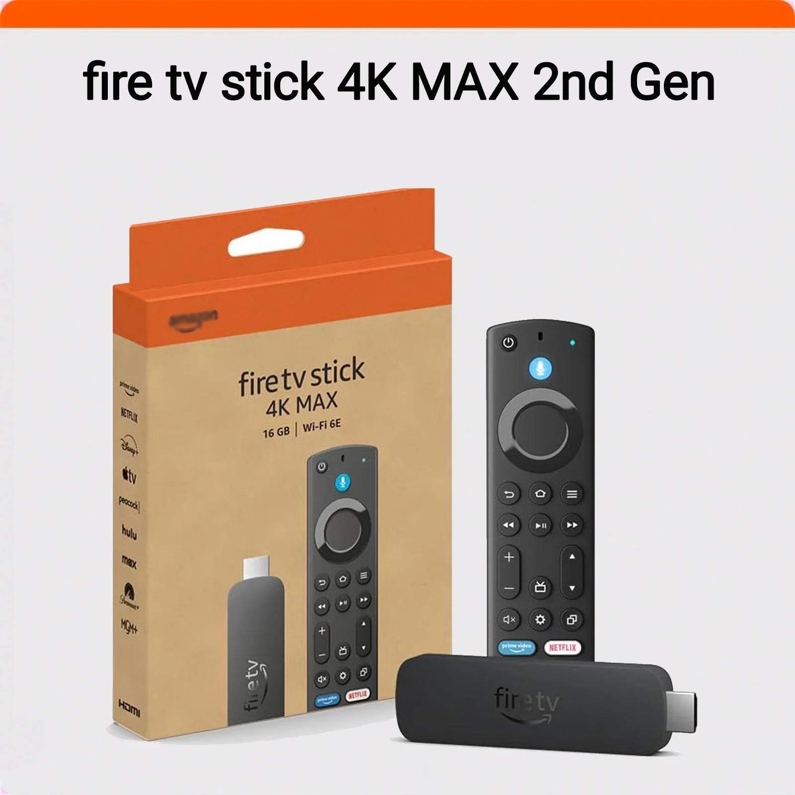 4K MAX streaming TV stick with Wi-Fi 6E support