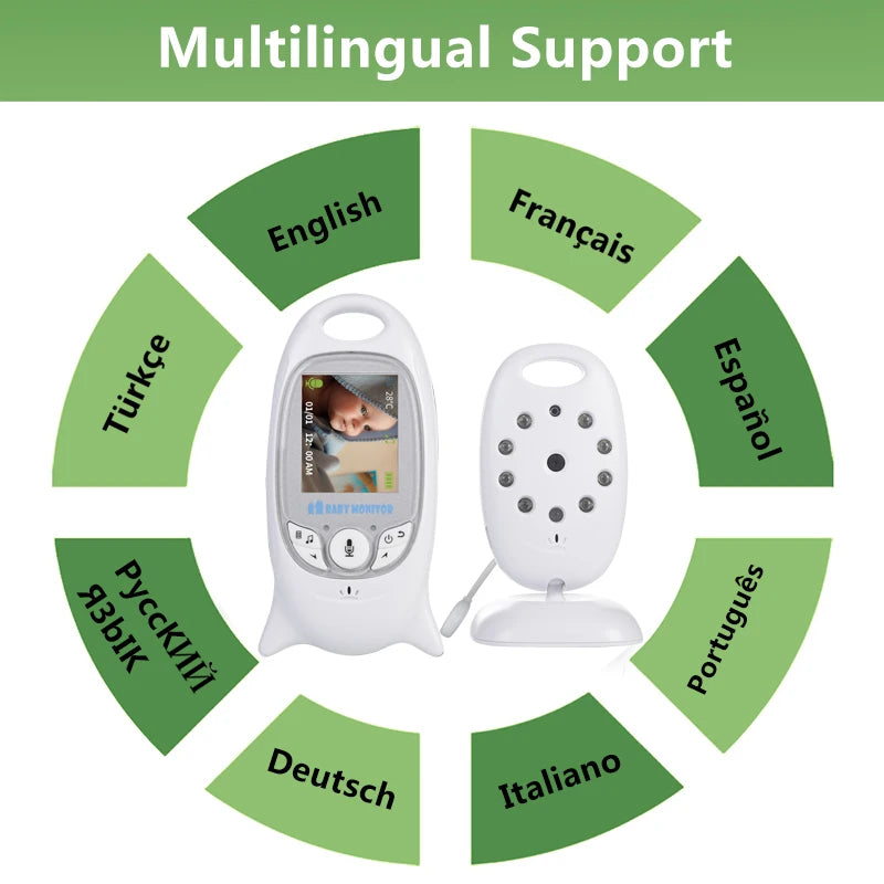 2 Zoll Baby Monitor mit Video Nachtsicht und Lullabies