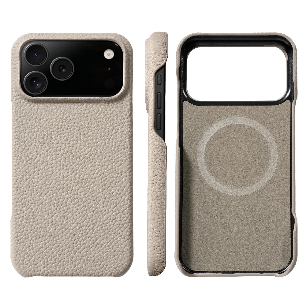 Luxus Lederhülle für iPhone 17 mit MagSafe Schutz