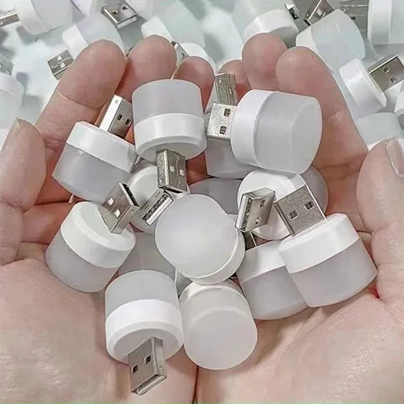 Mini USB LED Nachtlicht warmweiß 1–10 Stk.