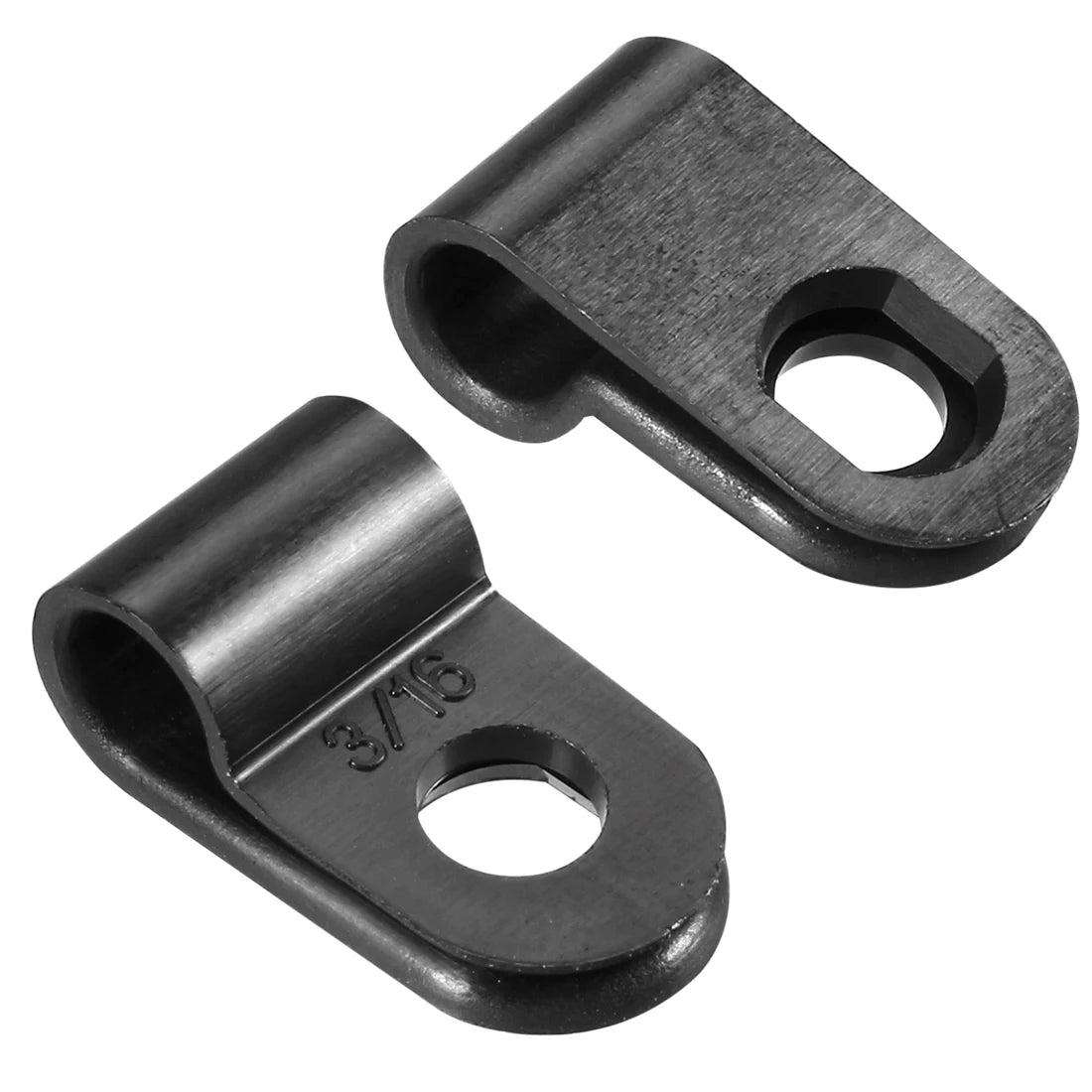 Nylon R-Typ Kabelklemmen Set für Kabelmanagement 100Stk