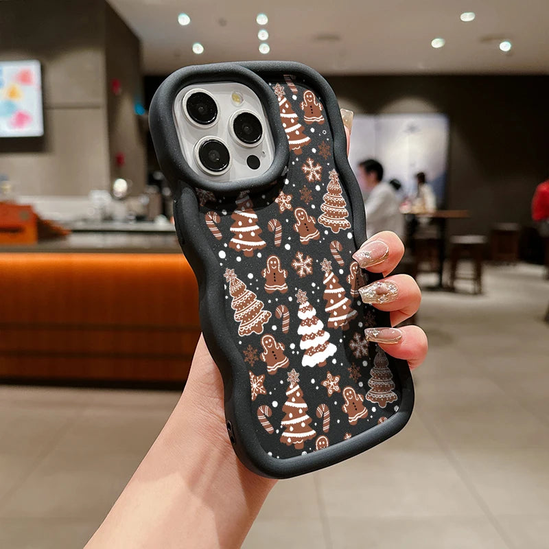 Niedliche Weihnachtsbaum Schneeflocke Hülle Samsung S25