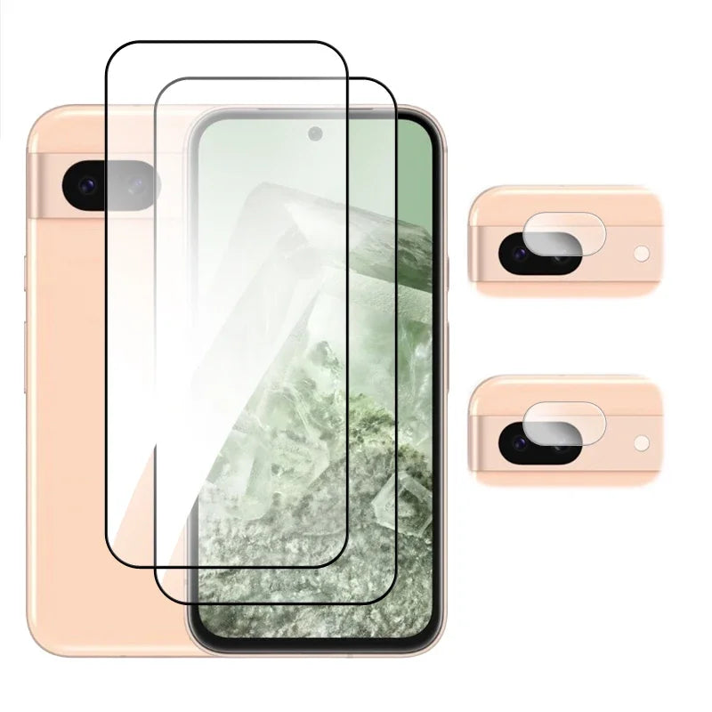 4-in-1 tempered glass screen protector for Google Pixel 6–9 Pro XL