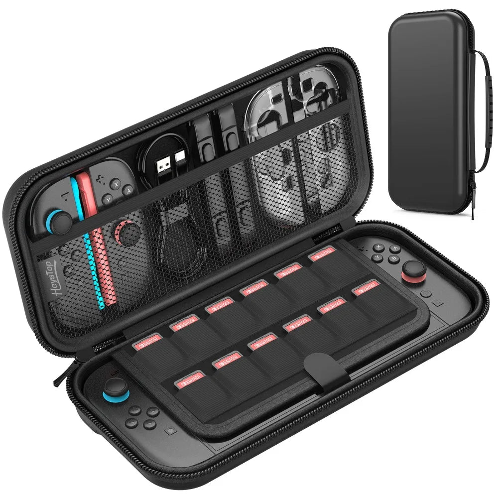 Switch 2 Tragetasche – Wasserdichte Reise-Huelle mit großem Stauraum für Konsole und Zubehör