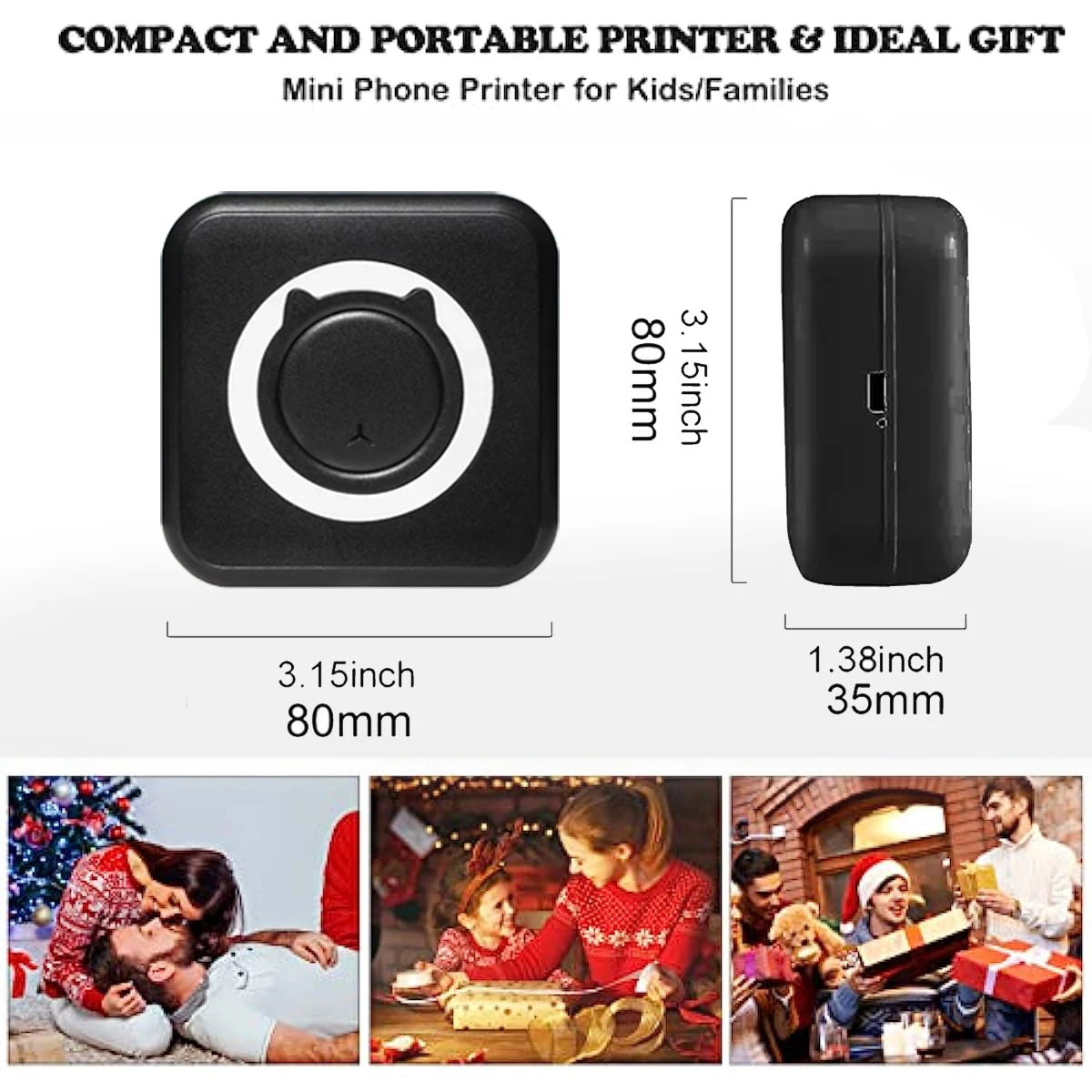 Mini Print Thermodrucker 58mm Bluetooth Fotodrucker