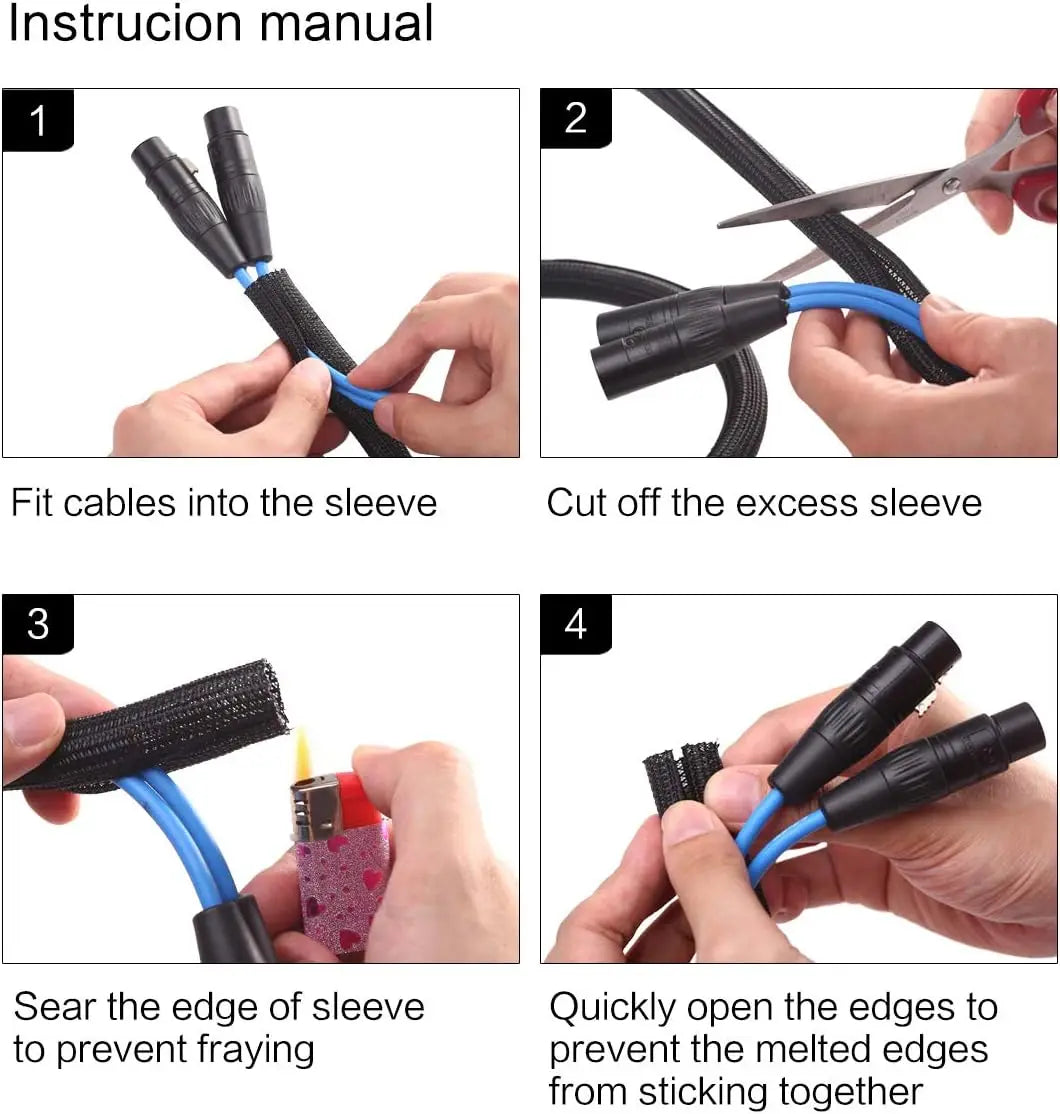 Kabelschutz Hülse für USB, Audio- und TV-Kabel