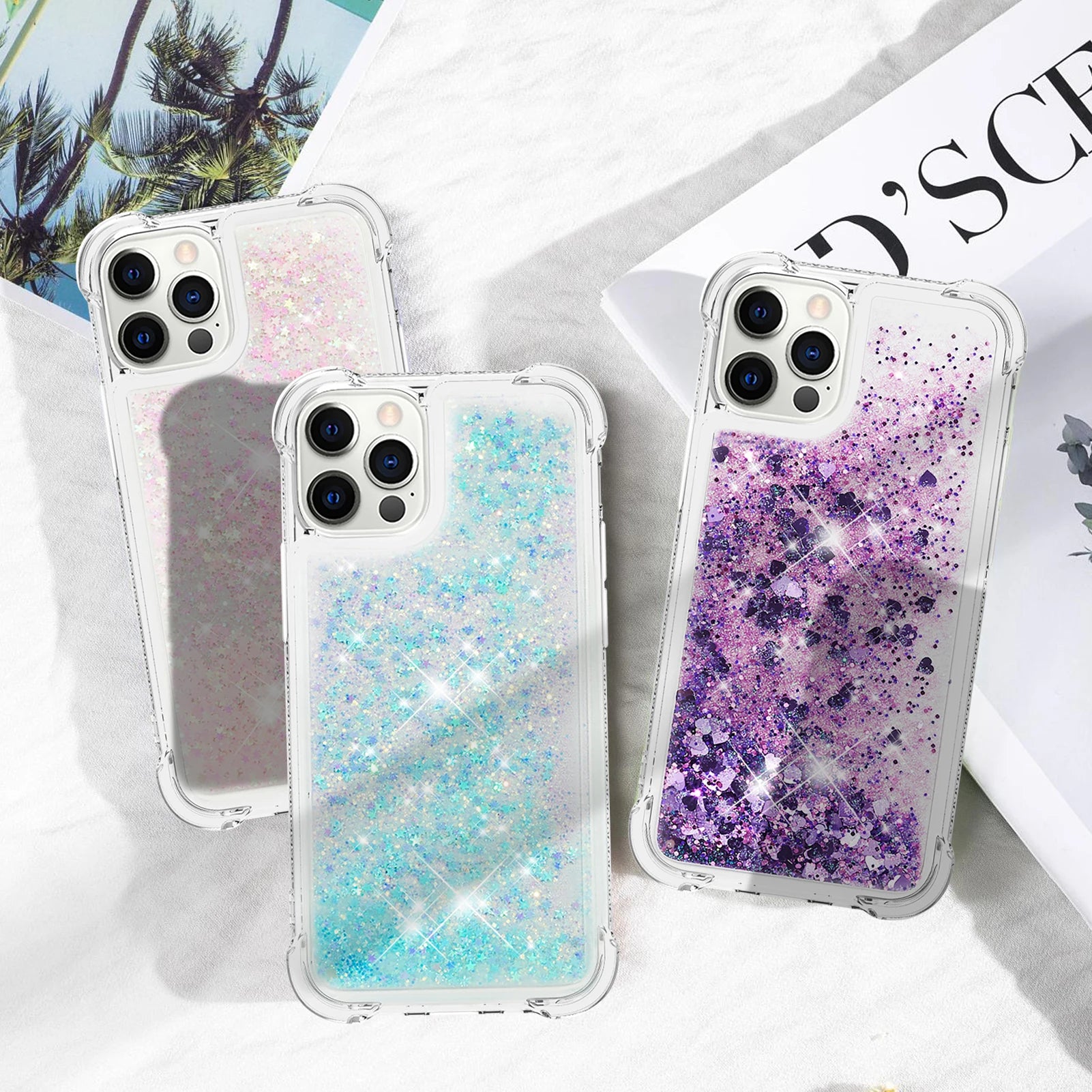 Glitzer Flüssig Hülle für Galaxy S21 bis S25