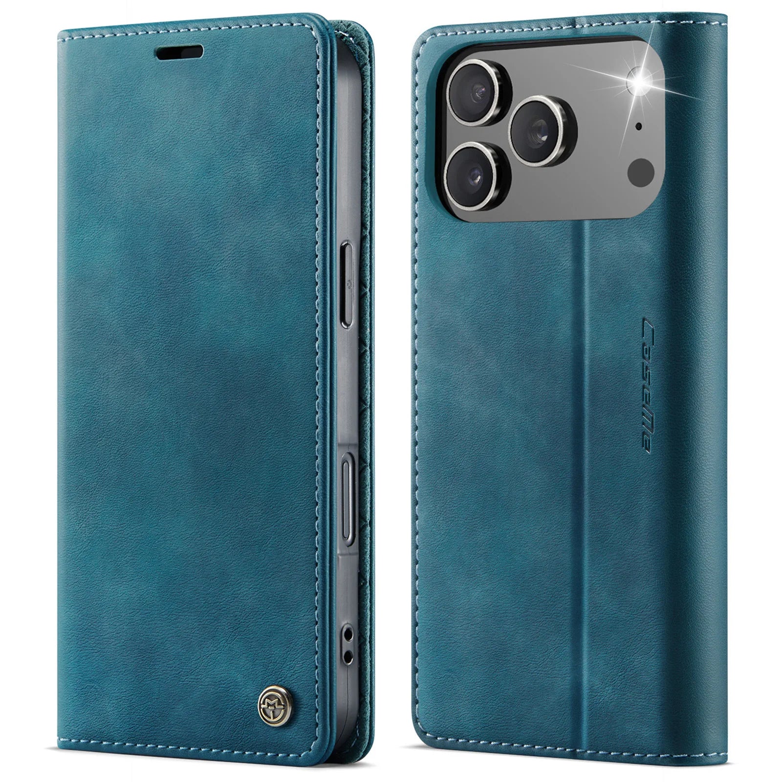 Magnetische Karten Leder Brieftasche für iPhone 17