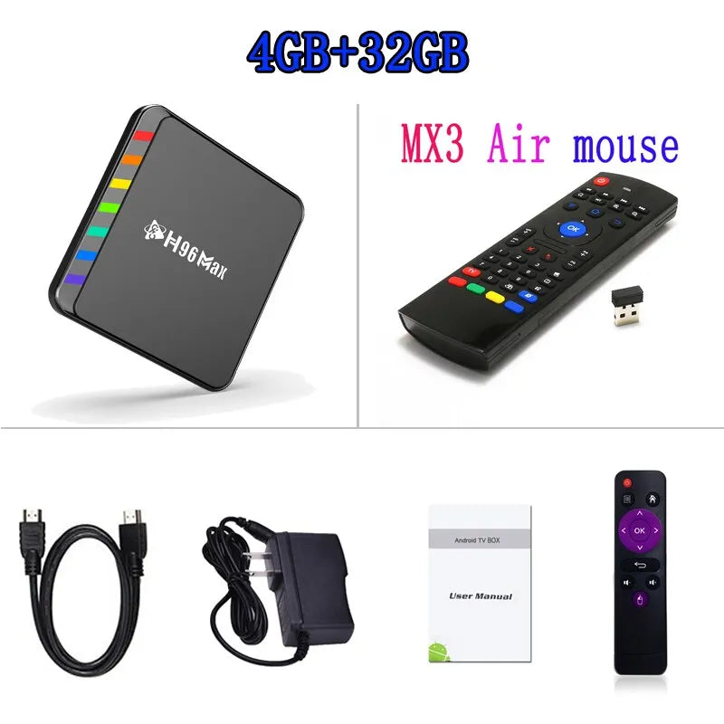 4K Smart TV Box Android 11 with WiFi6 &amp; Quad Core