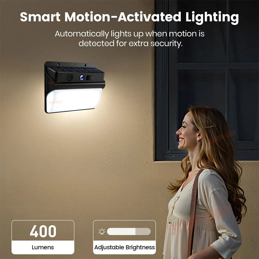 2K Solarkamera mit WLAN, Akku & Farb-Nachtsicht