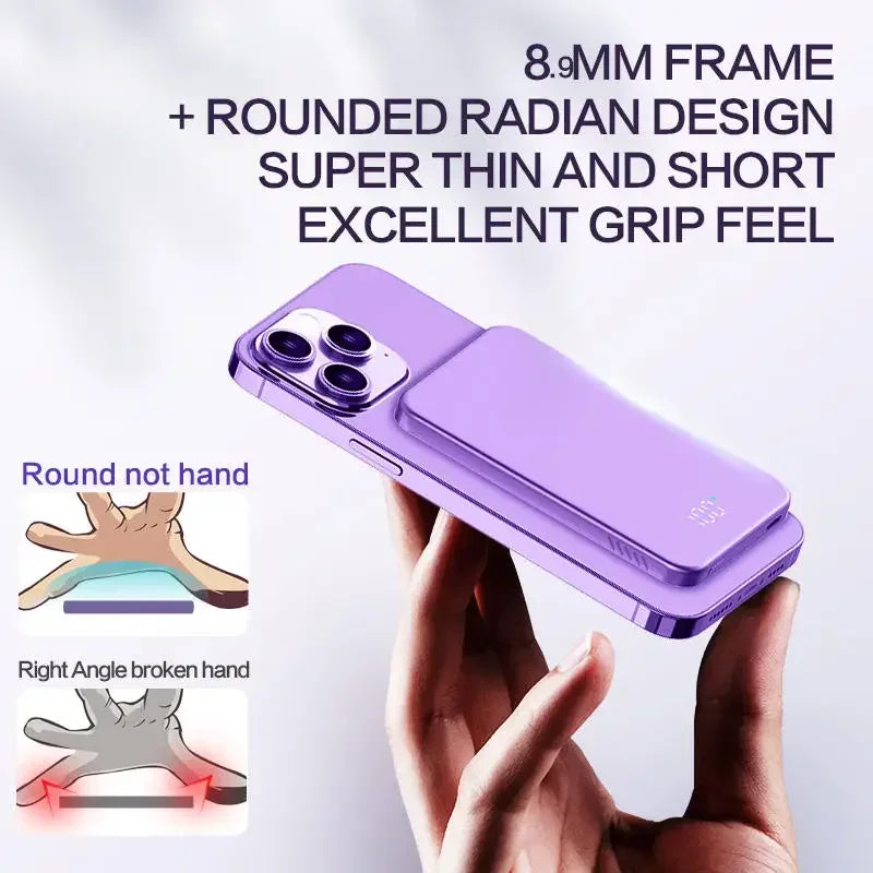 Magnetische 10000mAh Powerbank mit Schnellladung
