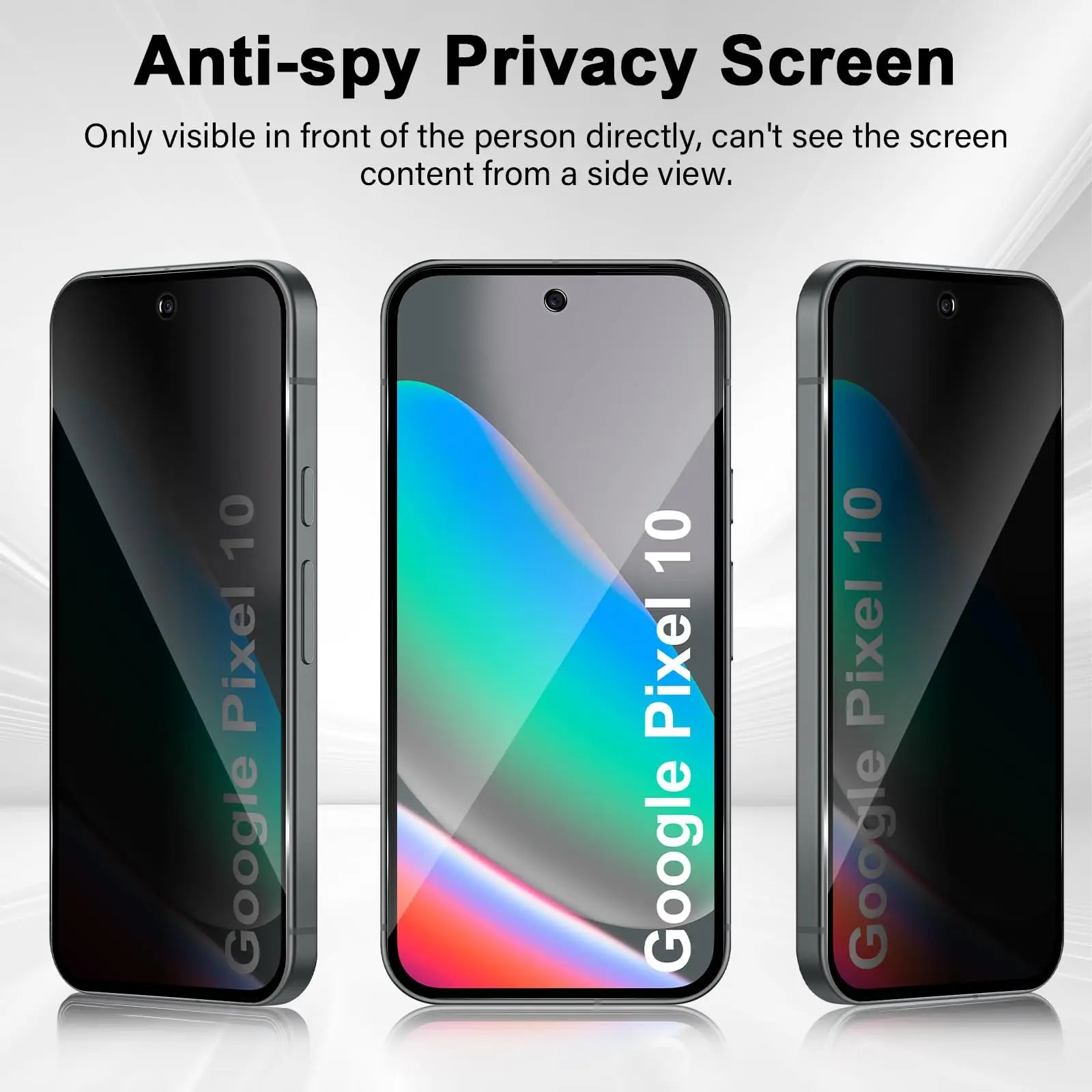 Anti-spy glass screen protector for Google Pixel 10 Pro