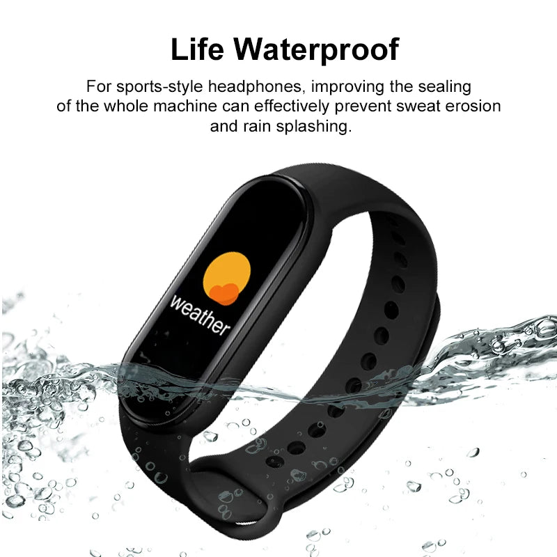 M6 Fitness Smartwatch für Männer & Frauen, Herzfrequenz