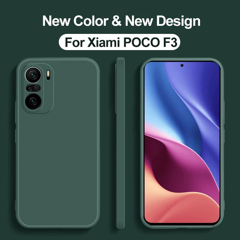 Farbige Vollschutz Hülle für Xiaomi Poco