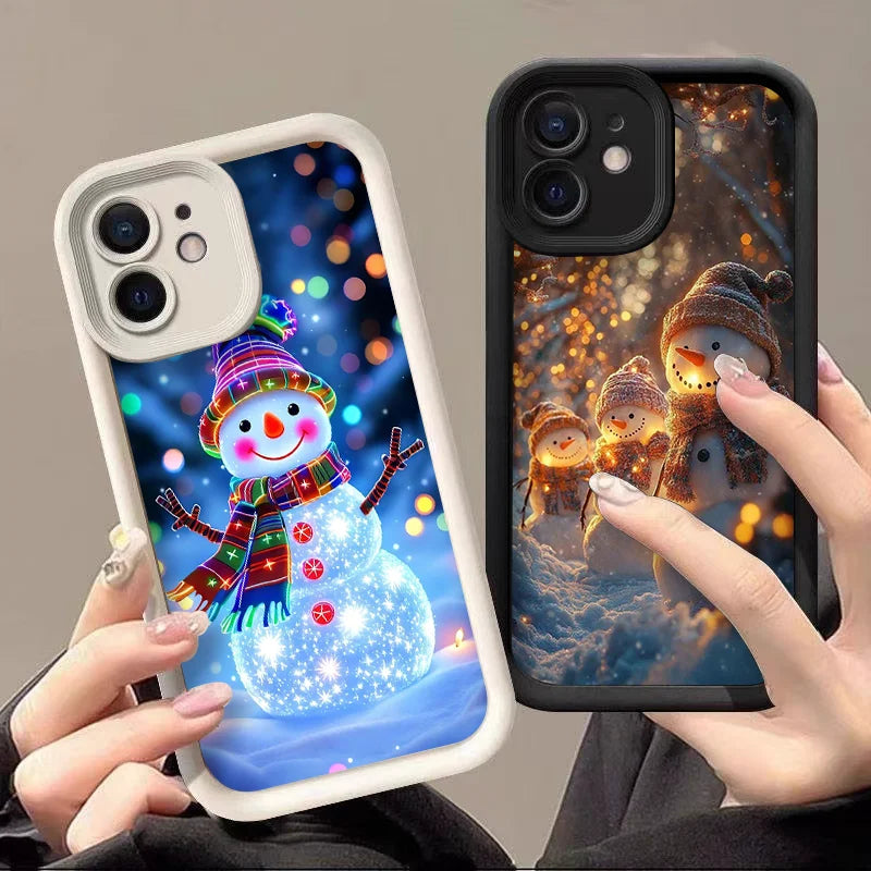 Weiche Schneemann Silikonhülle für Google Pixel 7 8 und 9 TPU Schutz