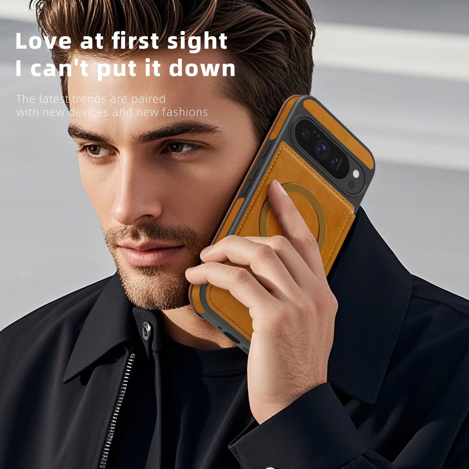 RFID Leder Flip Hülle für Google Pixel 10 Pro