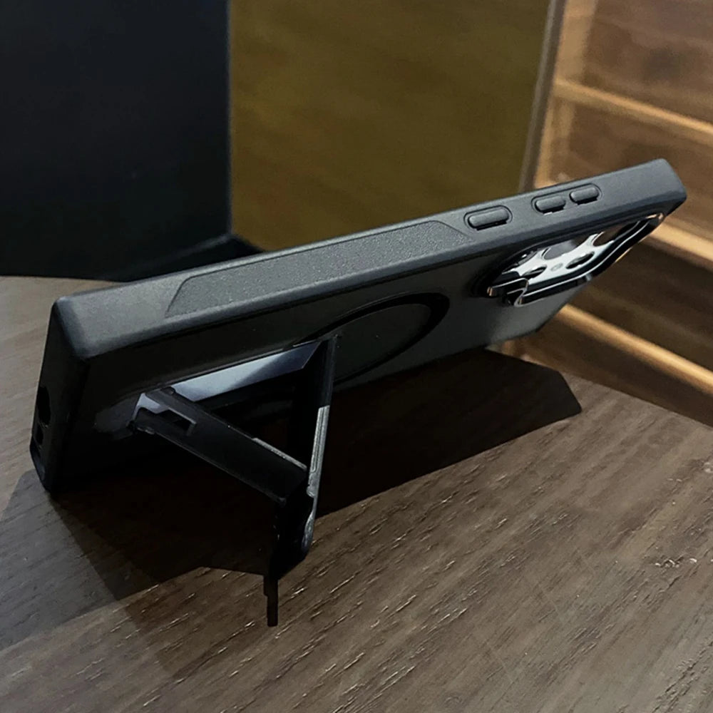 Luxus Magnet-Hülle mit Ladefunktion für Galaxy S25/S24