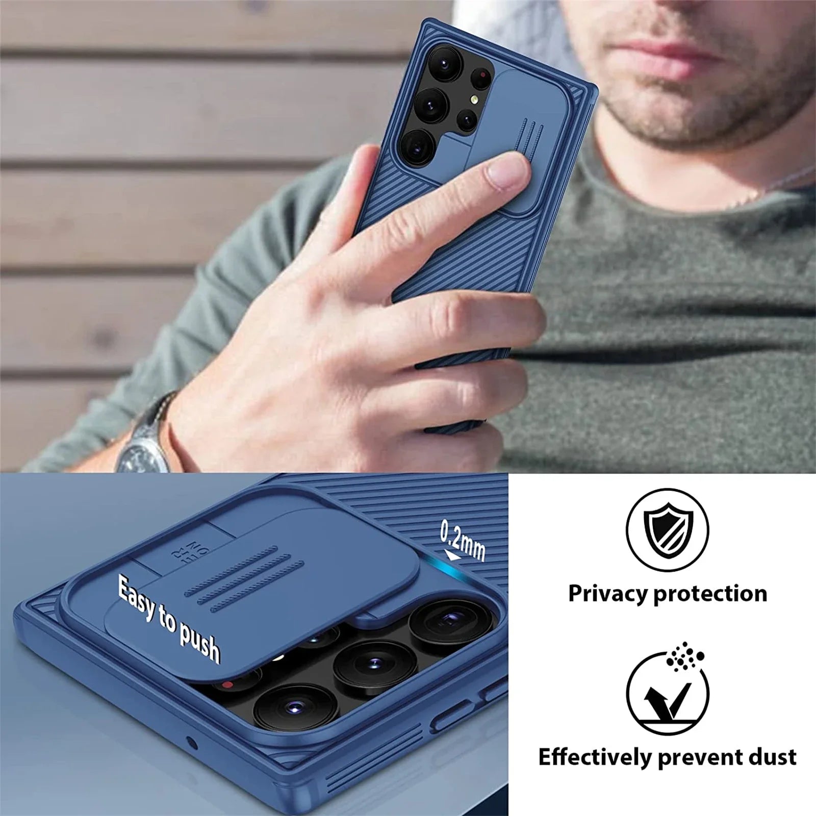 Hülle für Samsung Galaxy S25 Edge mit Linsenschutz